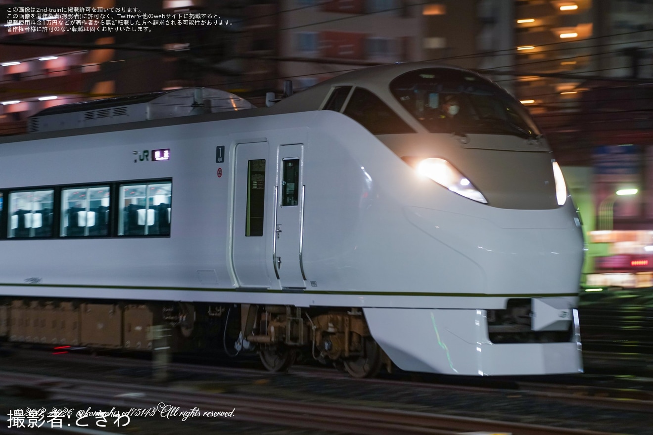 【JR東】E657系カツK1編成がいわき駅イベントに伴い回送の拡大写真