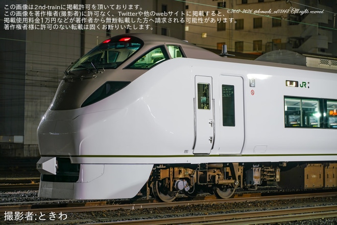 【JR東】E657系カツK1編成がいわき駅イベントに伴い回送（4枚目）