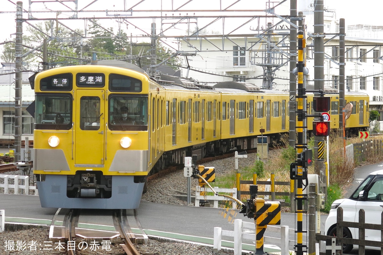 【西武】9105Fの運用離脱により2535Fが多摩湖線を代走の拡大写真