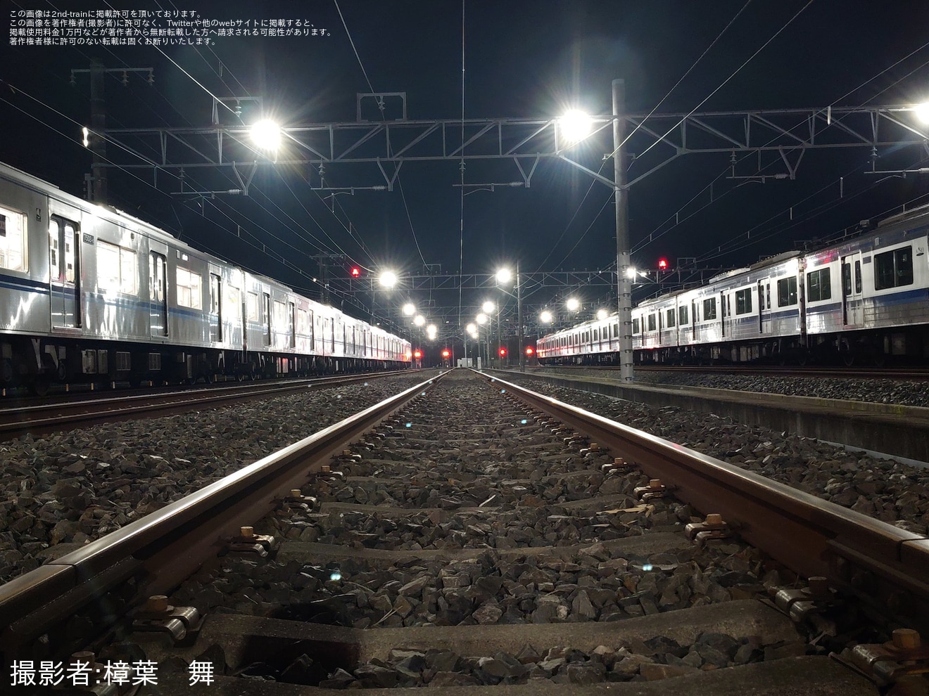 【北総】印旛車両基地で深夜の撮影会が開催の拡大写真