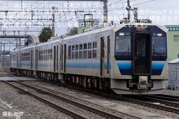 【JR東】弘前さくらまつりにあわせGV-E400系4両の臨時快速が弘前へ