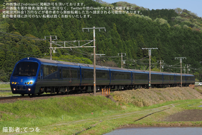 【JR海】「THE ROYAL EXPRESS ～東海道・富士クルーズトレイン―碧く煌めく琵琶湖の旅～」 - 南荒尾信号場～関ヶ原間にて撮影