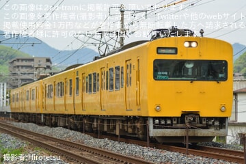 【JR西】115系G-08編成とG-04編成が廃車回送される