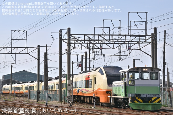 【JR東】E653系U104編成秋田総合車両センター構内試運転(202604)を秋田総合車両センター付近で撮影した写真