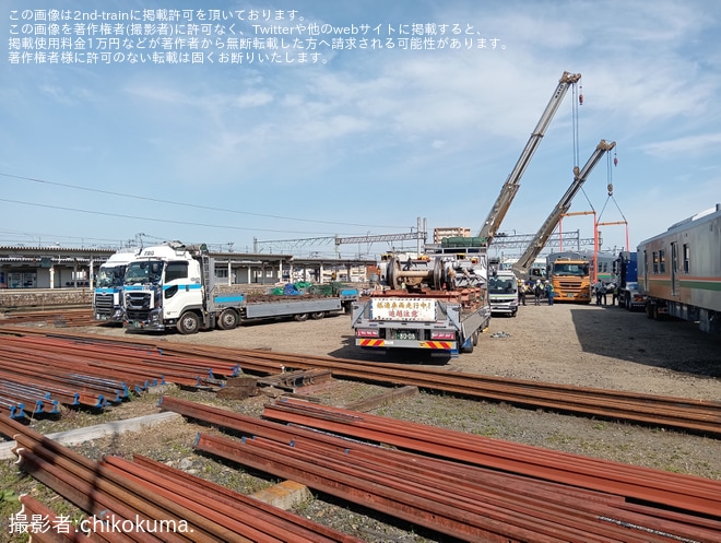 【JR東】E723系5000番台B-1編成が吊り上げを不明で撮影した写真