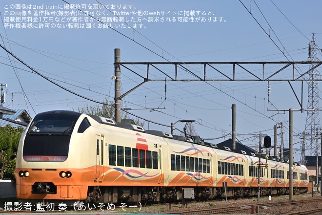 【JR東】E653系U104編成秋田総合車両センター構内試運転(202604)を秋田総合車両センター付近で撮影した写真