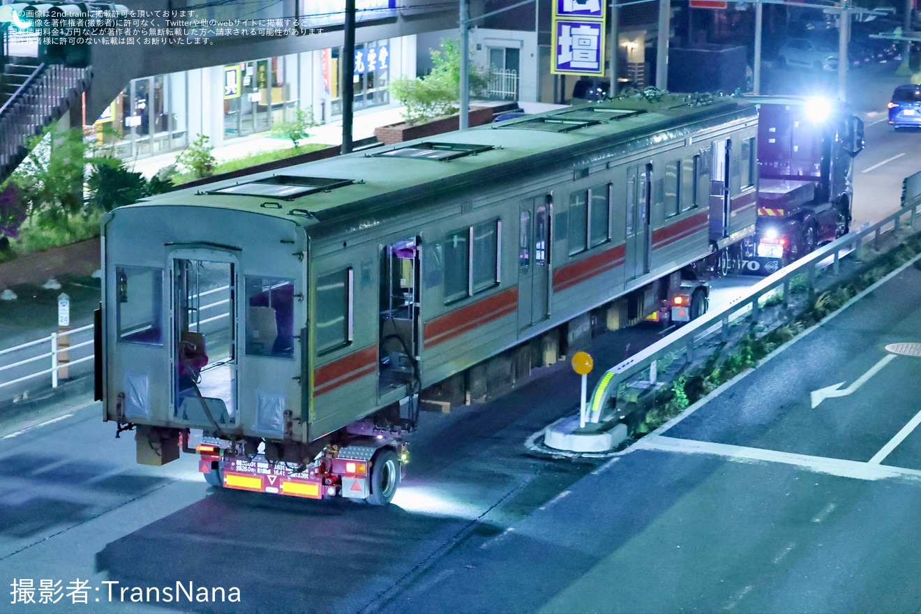 【東急】9000系9003Fデハ9403号車長津田車両工場から陸送の拡大写真