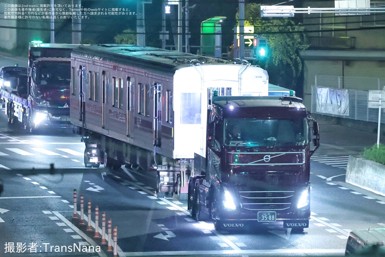 【東急】9000系9003Fデハ9403号車長津田車両工場から陸送の拡大写真