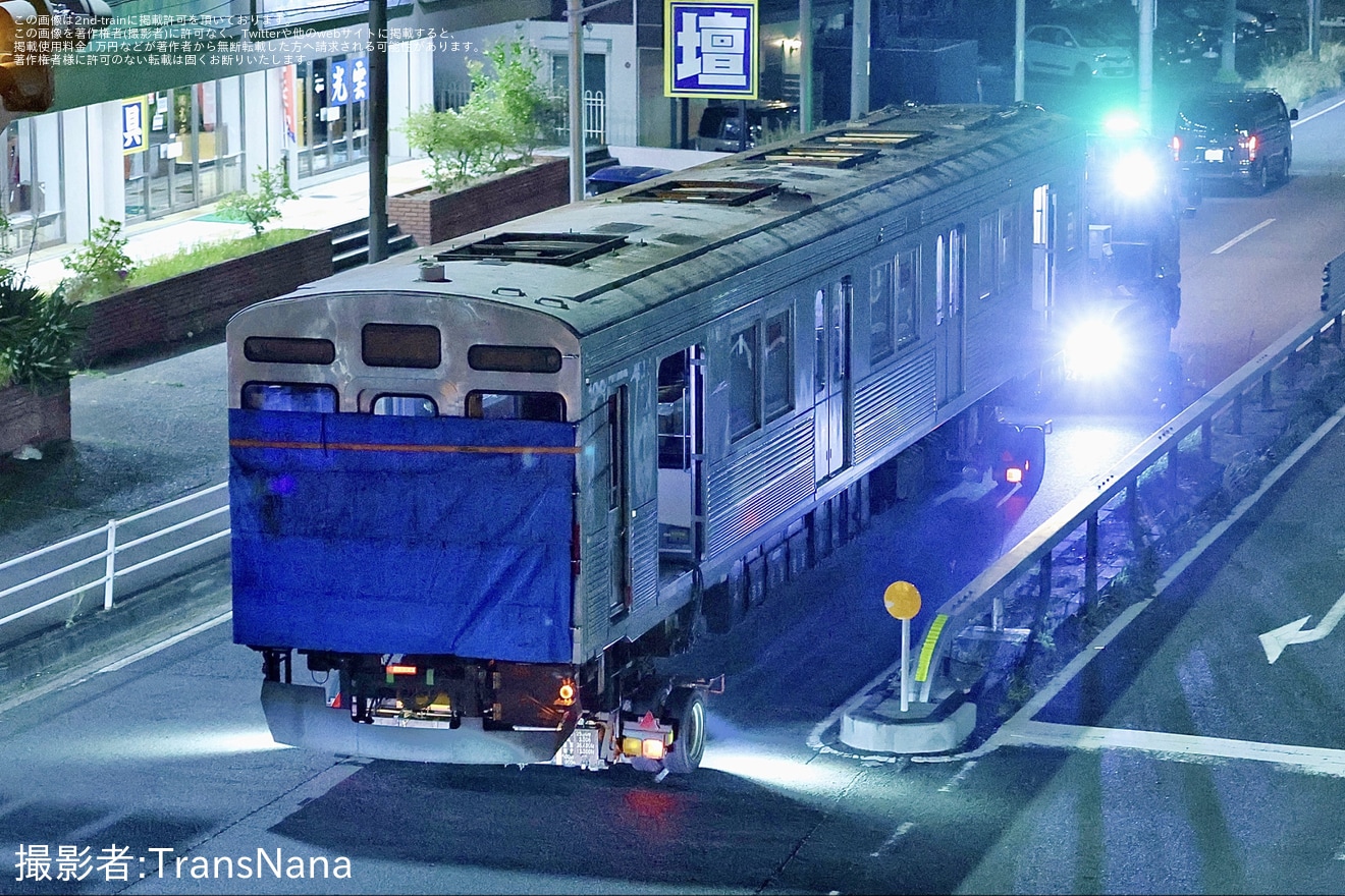 【東急】8500系デハ8522号車長津田車両工場から陸送の拡大写真