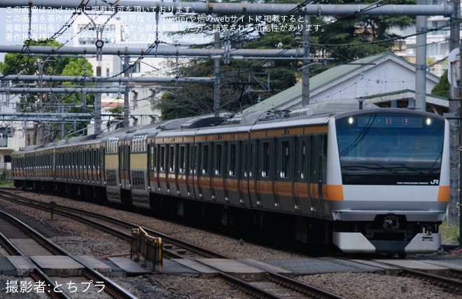 【JR東】E233系H56編成東京総合車両センター入場回送(202604)（1枚目）