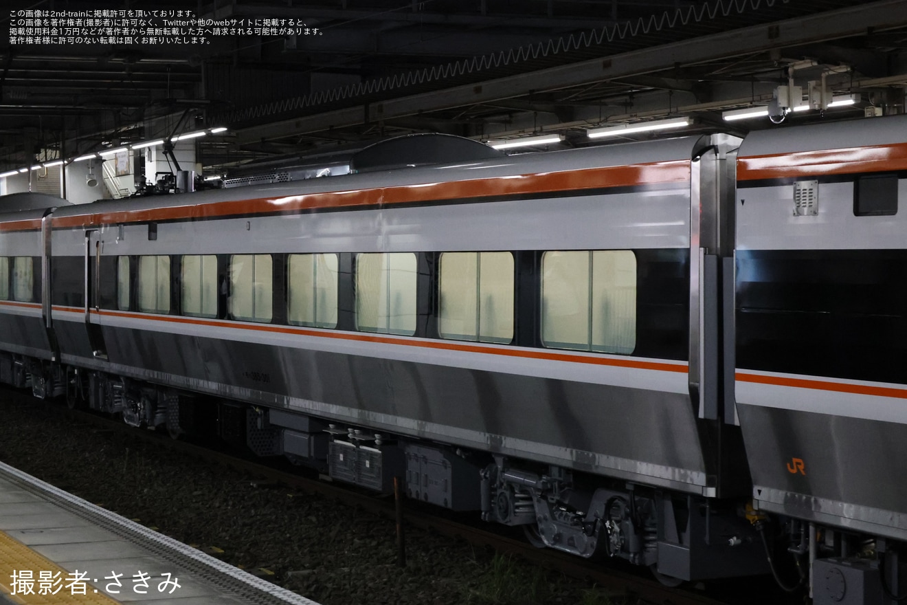 【JR海】385系E1編成が日本車両出場公式試運転の拡大写真