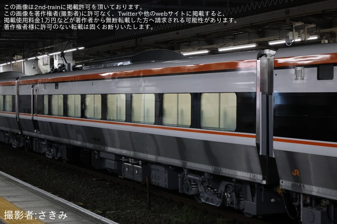 【JR海】385系E1編成が日本車両出場公式試運転を不明で撮影した写真