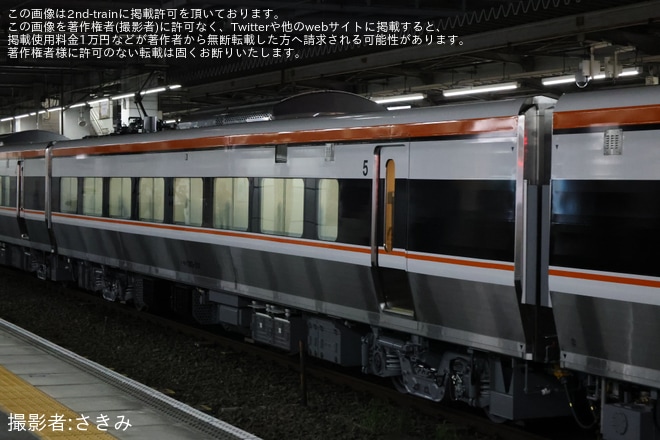 【JR海】385系E1編成が日本車両出場公式試運転を不明で撮影した写真