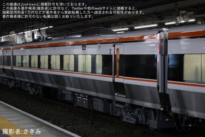 【JR海】385系E1編成が日本車両出場公式試運転を不明で撮影した写真