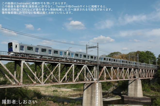 【東武】90000系91003Fが森林公園検修区へ回送を(玉淀)～(鉢形)間で撮影した写真