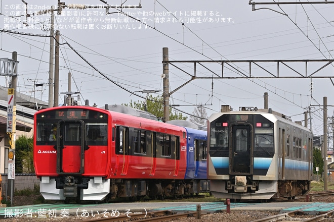 【JR東】EV-E801系G3編成秋田総合車両センター構内試運転（4枚目）