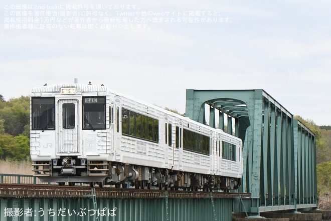 【JR東】キハ110系「TOHOKU EMOTION」郡山総合車両センター出場試運転(202604)（1枚目）