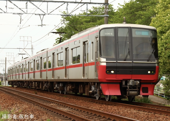 【名鉄】3300系3304F舞木検査場出場試運転 (202604)（1枚目）