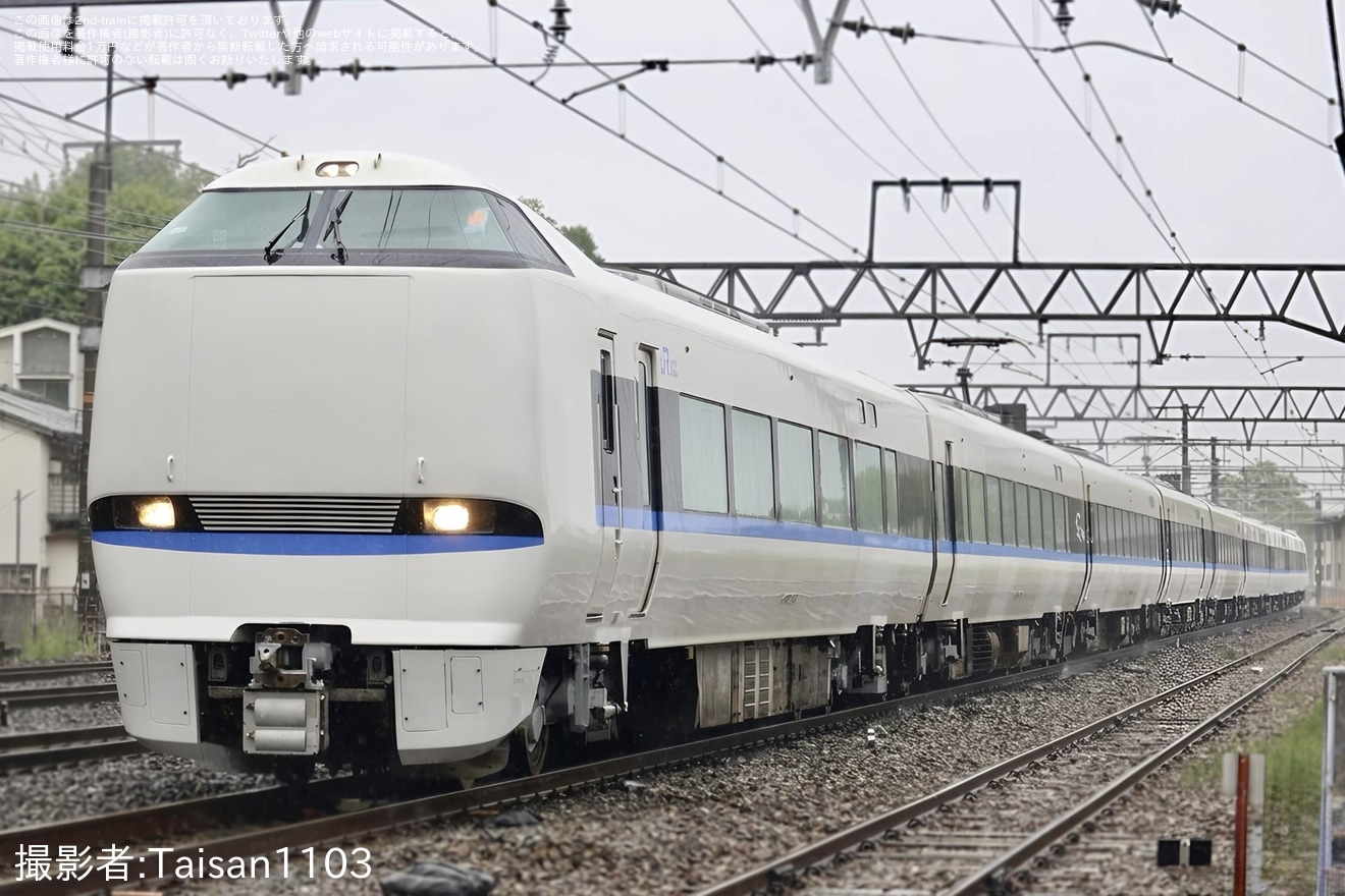 【JR西】683系B37編成 吹田総合車両所本所出場試運転の拡大写真