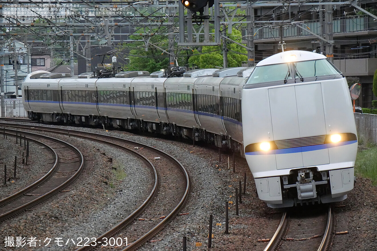 【JR西】683系B37編成吹田総合車両所本所出場回送の拡大写真