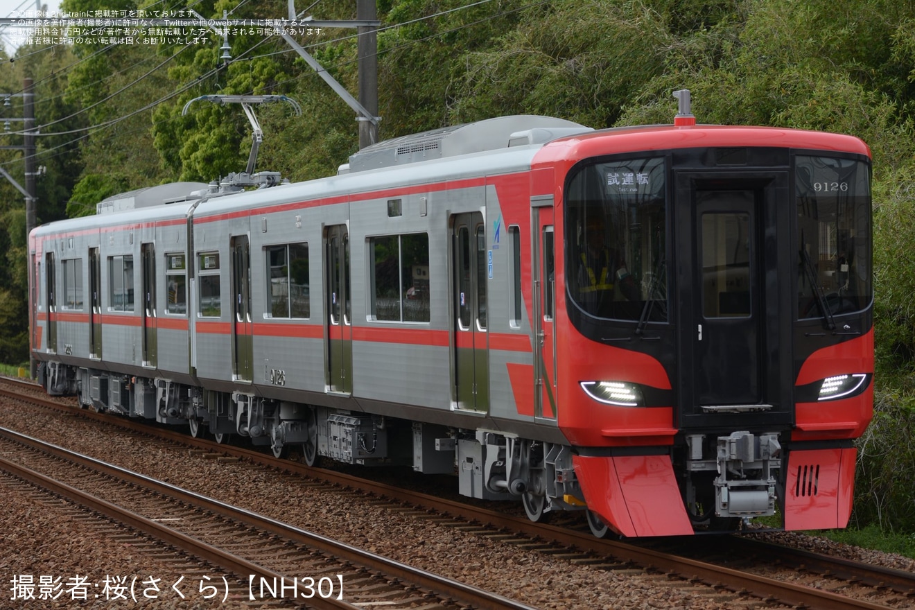 【名鉄】9100系9126F新車性能確認試運転の拡大写真