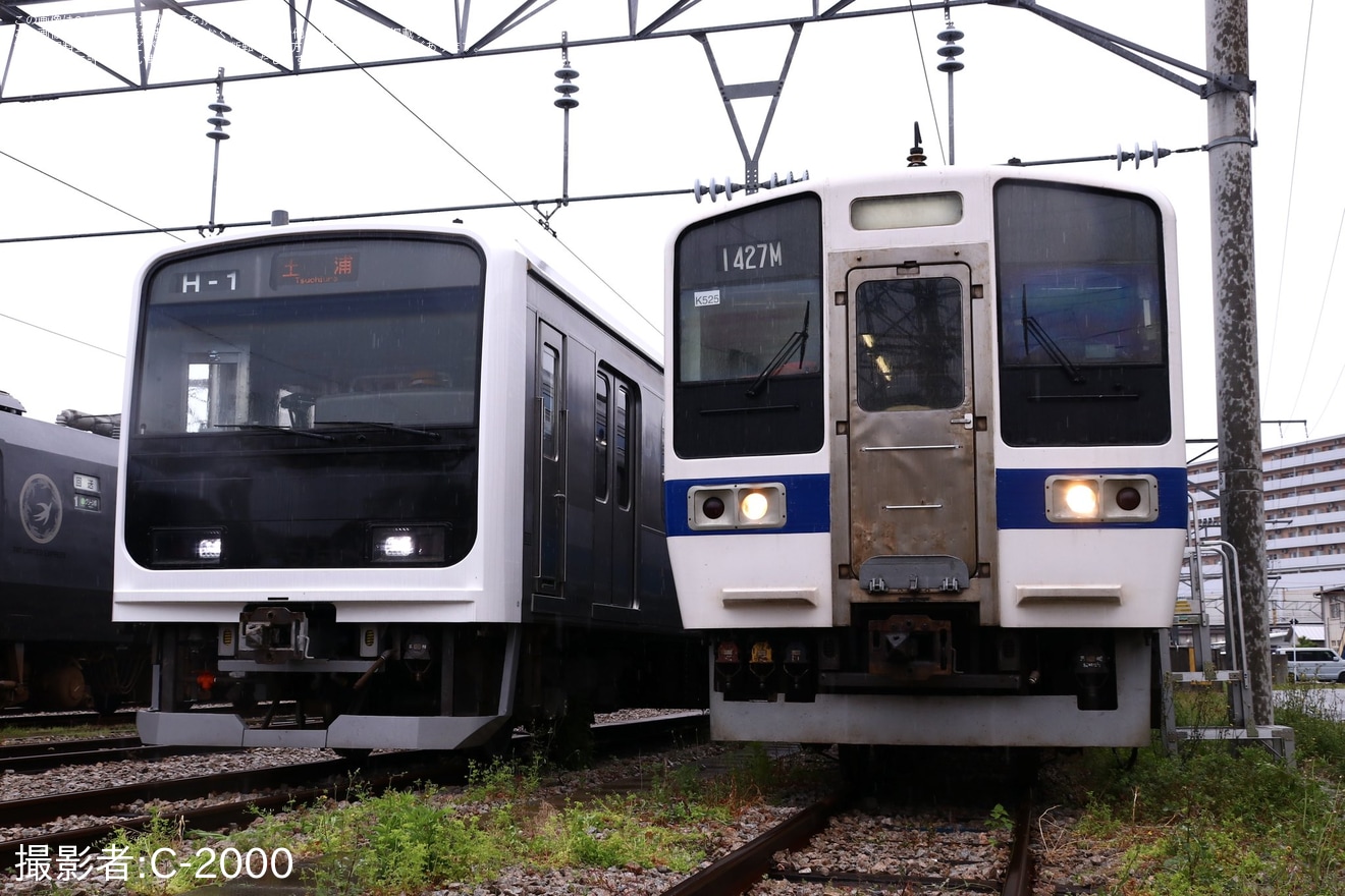 【JR九】「501系・415系の車両見学会」で415系Fo-1501編成が常磐線時代風の姿にの拡大写真