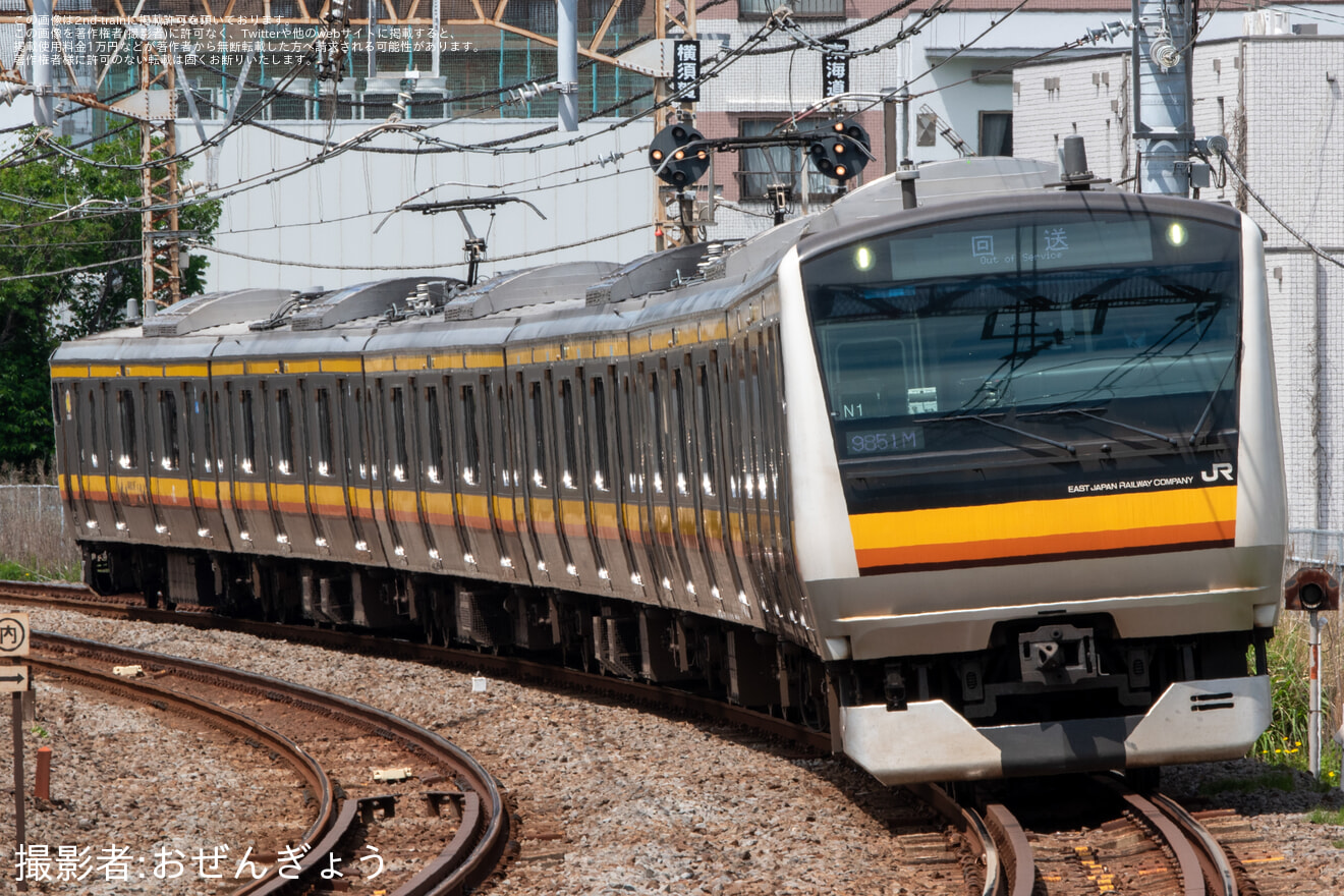 【JR東】神奈川・横浜プレDCだョ!全員集合撮影会 展示車両送込み回送の拡大写真