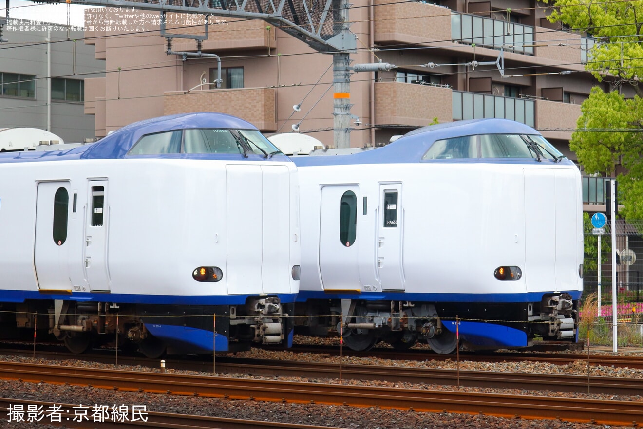 【JR西】271系HA655編成吹田総合車両所本所出場試運転の拡大写真