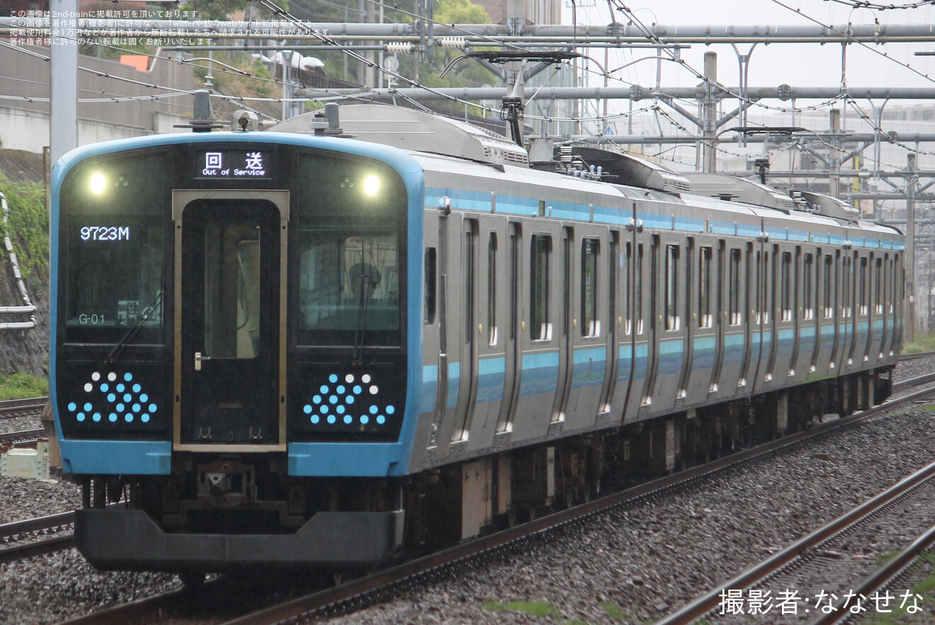【JR東】神奈川・横浜プレDCだョ!全員集合撮影会 展示車両送込み回送の拡大写真