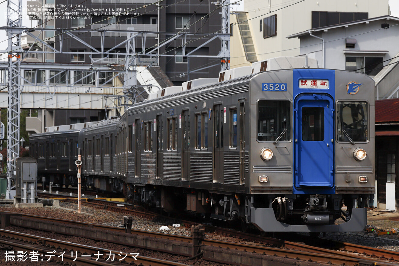 【南海】3000系 3519F (元泉北3000系 ) 泉北カラー及び復刻塗装 千代田工場出場試運転の拡大写真