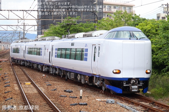 【JR西】271系HA655編成吹田総合車両所本所出場試運転を不明で撮影した写真