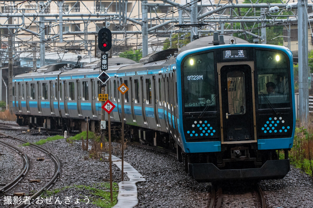【JR東】神奈川・横浜プレDCだョ!全員集合撮影会 展示車両送込み回送の拡大写真