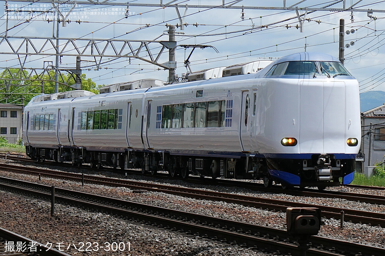 【JR西】271系HA655編成吹田総合車両所本所出場試運転の拡大写真