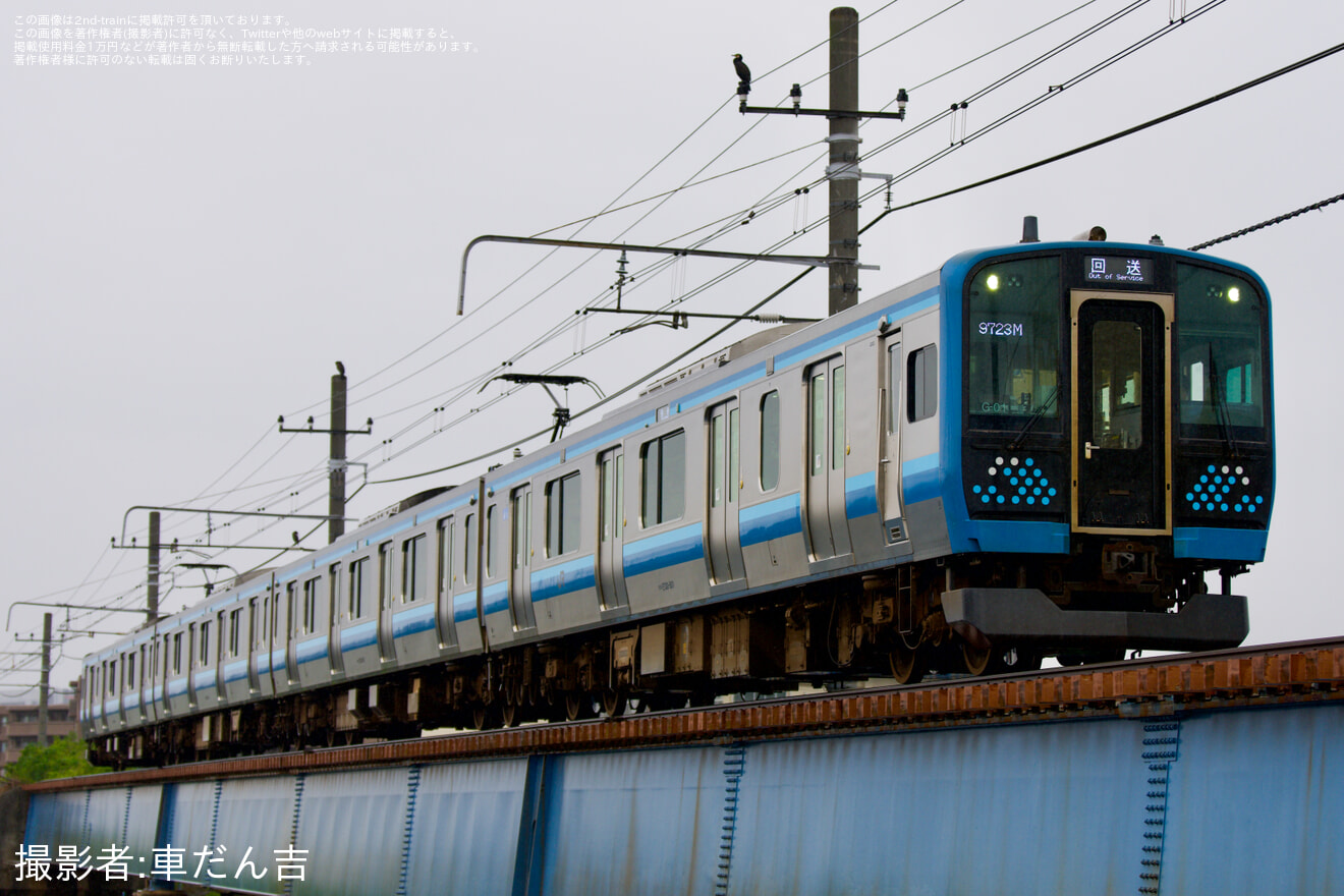 【JR東】神奈川・横浜プレDCだョ!全員集合撮影会 展示車両送込み回送の拡大写真