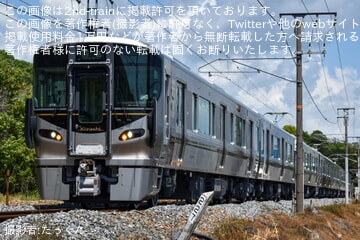 【JR西】227系500番台V06+X02+X03編成 Kizashi 下関総合車両所下関支所へ回送