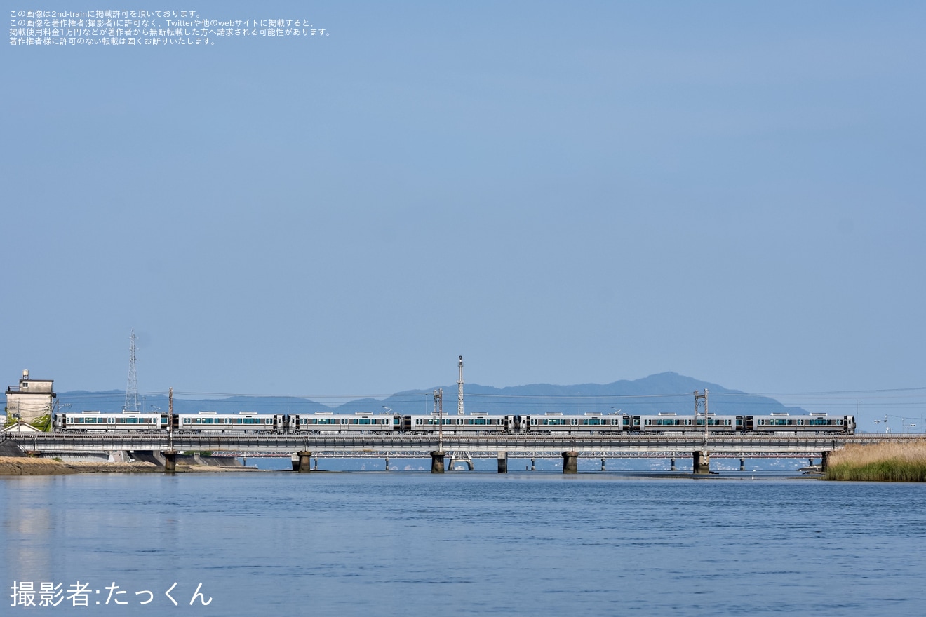 【JR西】227系500番台V06+X02+X03編成 Kizashi 下関総合車両所下関支所へ回送の拡大写真