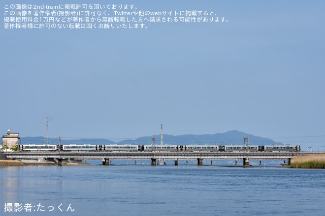 【JR西】227系500番台V06+X02+X03編成 Kizashi 下関総合車両所下関支所へ回送を不明で撮影した写真