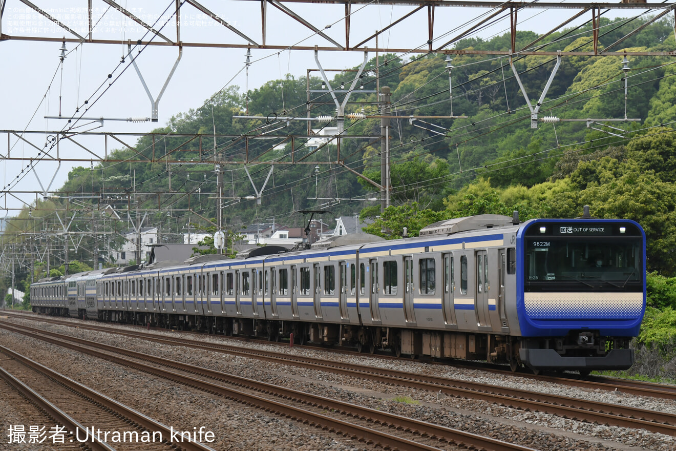 【JR東】神奈川・横浜プレDCだョ全員集合撮影会に伴うE235系鎌倉車11両疎開返却回送の拡大写真