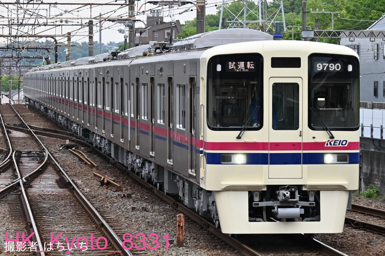 【京王】9000系9740F 若葉台工場出場試運転の拡大写真