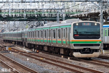 【JR東】E231系1000番台U-506編成東京総合車両センター入場回送