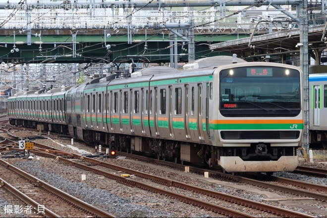 【JR東】E231系1000番台U-506編成東京総合車両センター入場回送（1枚目）
