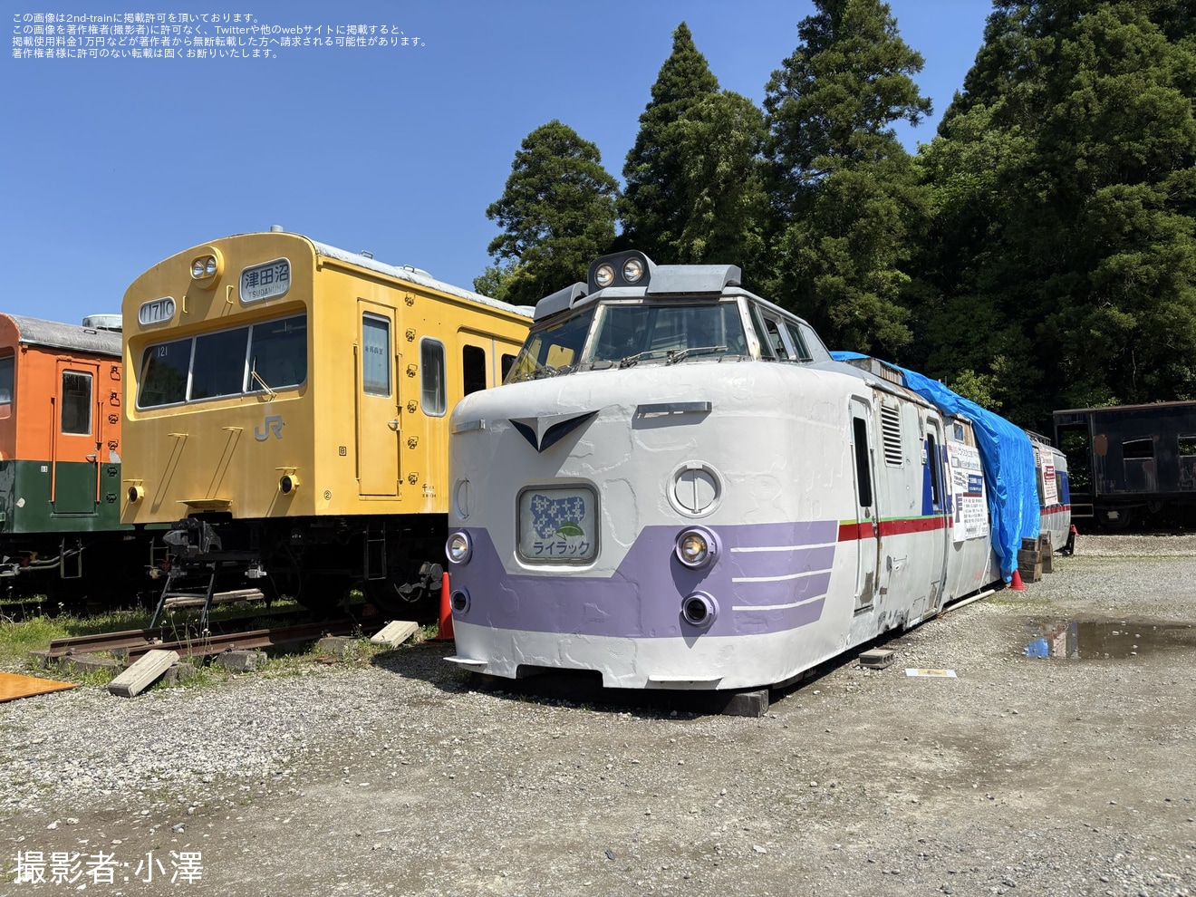 【JR北】ポッポの丘で国鉄781系ライラック号が公開開始の拡大写真
