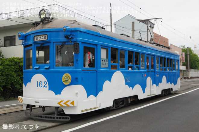 【阪堺】「モ161形」臨時運行(2026年5月)を帝塚山四丁目～帝塚山三丁目間で撮影した写真