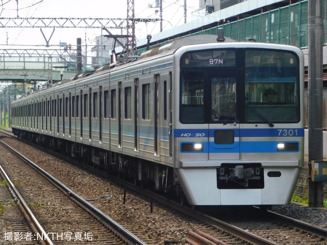 【北総】7300形7308編成 宗吾車両基地入場回送(202605)を不明で撮影した写真