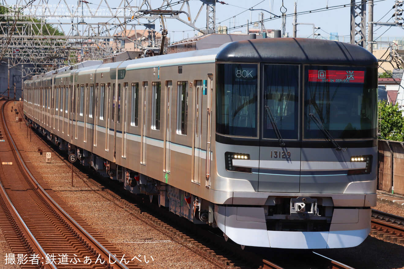 【メトロ】13000系13129FがATO関連試運転の拡大写真