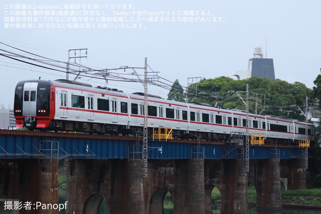 【名鉄】2200系2231F舞木検査場出場試運転を不明で撮影した写真
