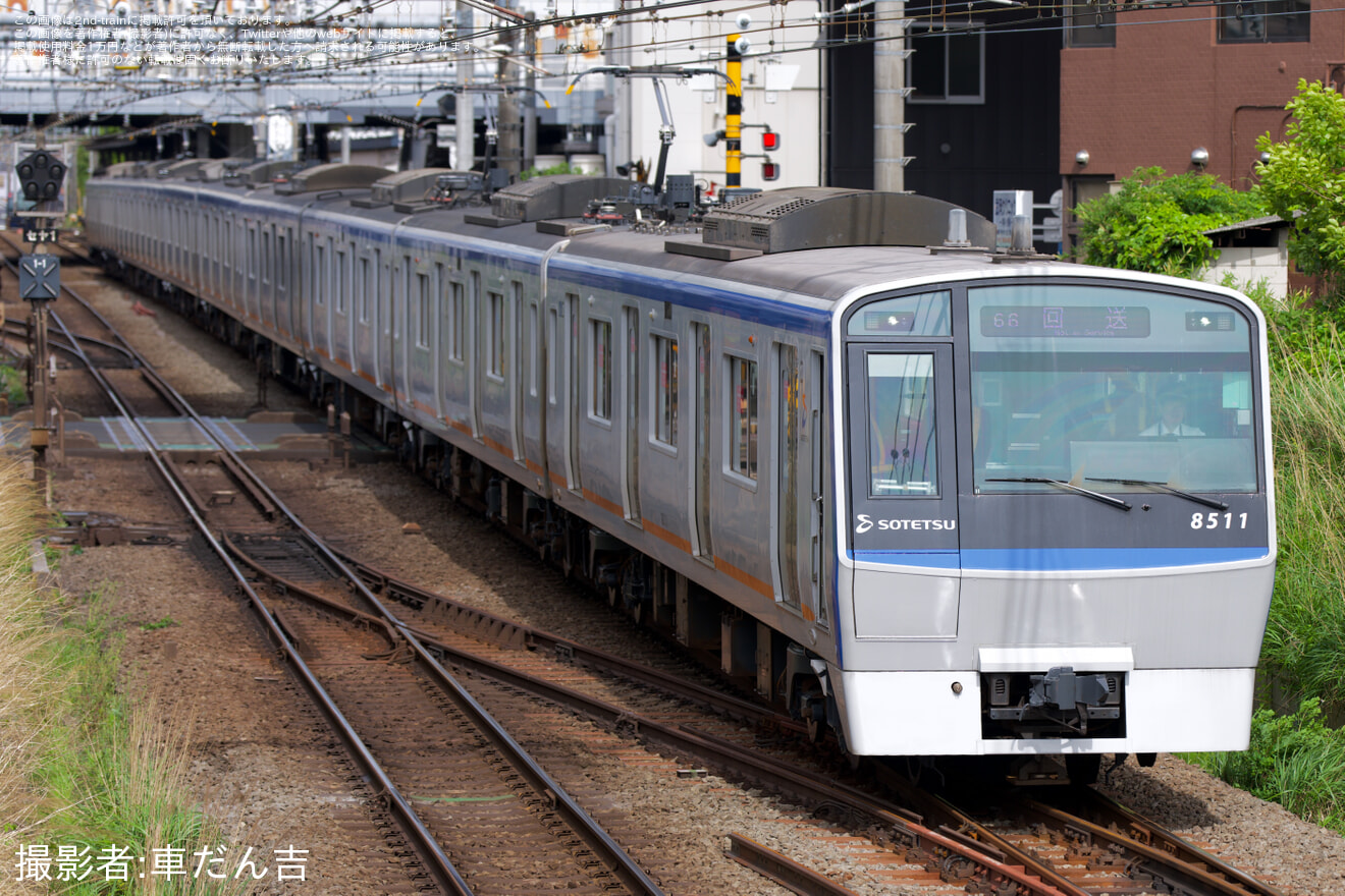 【相鉄】8000系8711編成かしわ台出場試運転の拡大写真