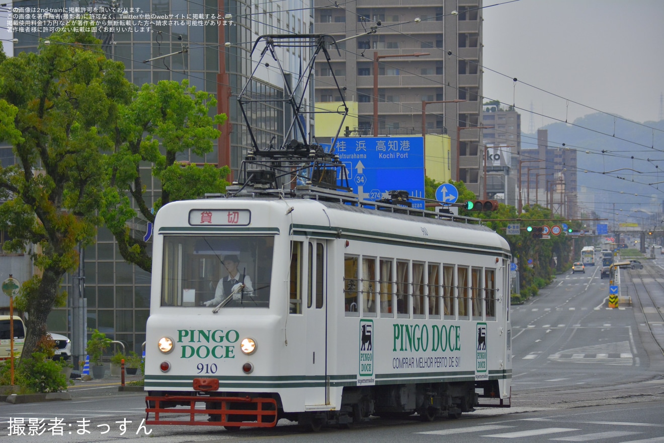 【とさでん】「電車の日イベント」開催に伴う「外国電車」の乗車会の拡大写真