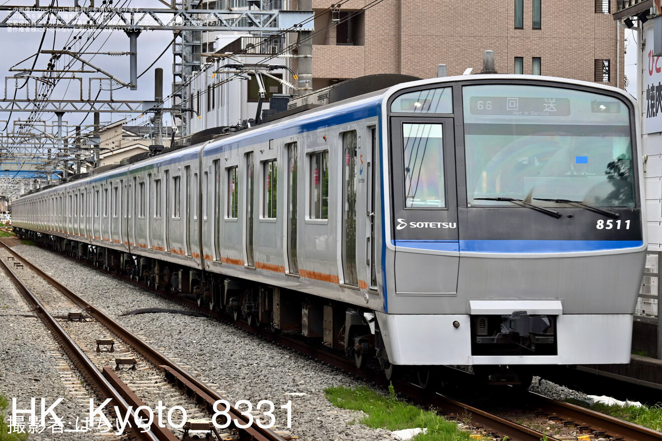 【相鉄】8000系8711編成かしわ台出場試運転の拡大写真