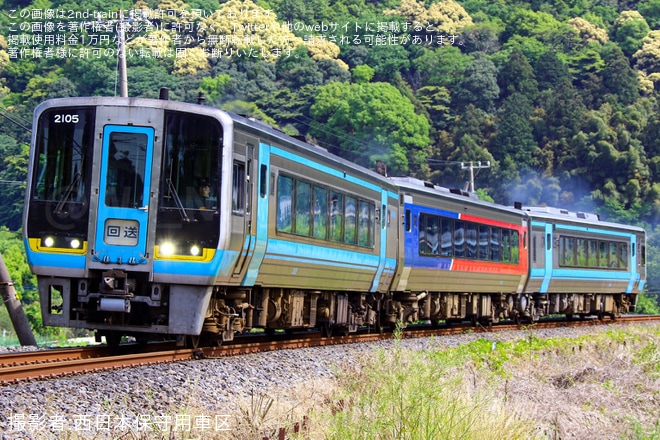 【JR四】2000系・N2000系3両が春季多客輸送終了で松山運転所へ返却回送を不明で撮影した写真